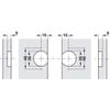 HPNK Limited- Concealed Mortice Hinge, 180°, for Folding Doors