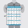 Palace Learning QUICKFIT Bodyweight Workout Exercise Poster - Body Weight Workout Chart - Calisthenics Routine - (Laminated, 18" x 27")