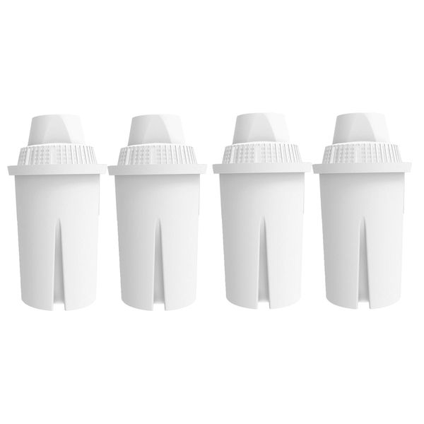 4X AquaHouse AH-PBC Replacement Water Filter Cartridges Compatible with Brita Classic, Boots, Tefal, and All Classic Water Jugs