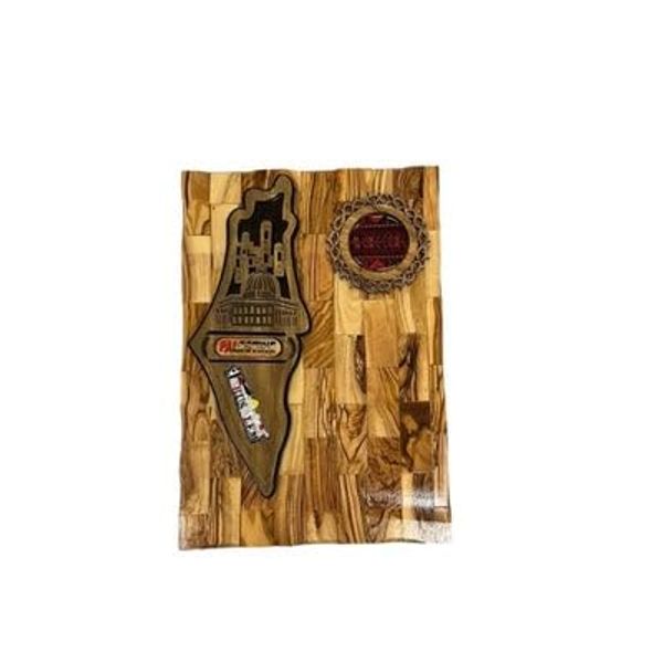 Authentic Handmade Wooden Palestine Map Frame – Skilled Craftsmanship from Ramallah