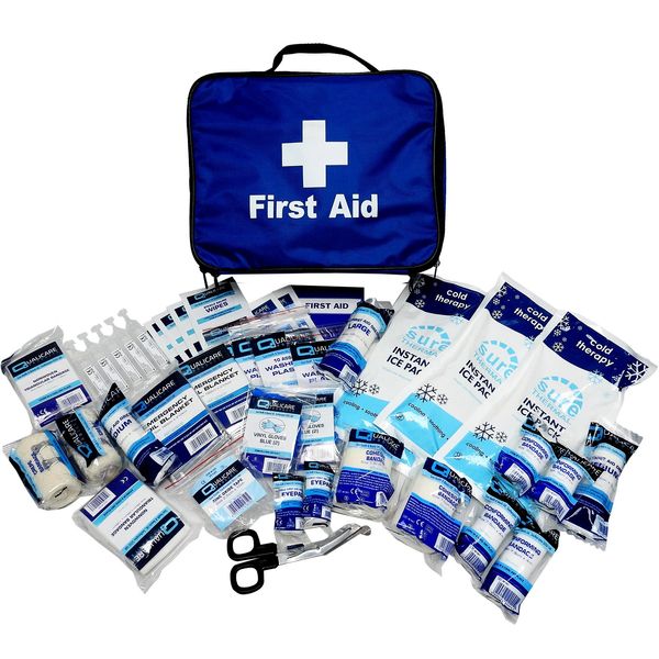 Qualicare School Kids Childrens Sports Day Outdoor Emergency First Aid Kit Bag