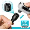 DURATECH 5/8" Swivel Magnetic Spark Plug Socket with 12-Point 3/8" Drive x 10"