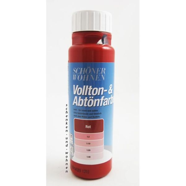 Voll- und Abt?nfarbe Rot 250 ml