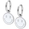 Wildcat Little White Smiley Hoops Silber onesize