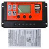HaeKap 100A PWM Solar Panel Regulator Charge Controller with Temperature Display, Light Control + Delay Control, Auto Focus Tracking 12/24V Dual USB Output