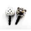 [time221] Smart Phone Piercing Mini Panda Face Silver, white
