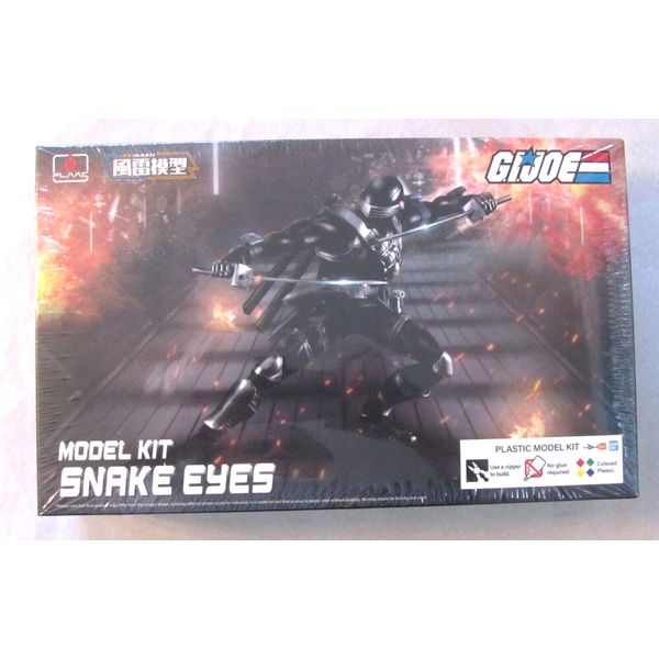 Bandai Flame Toys GI JOE SNAKE EYES 5.2" Action Figure Plastic Model Kit ~ NIP