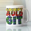 I Love Mugs - Grumpy Auld Git - Funny Tartan Scottish Mug, Ceramic, 11fl.oz.