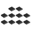 uxcell 10pcs Parallel Line Notch Heatsink 14x14x4mm for MOS GPU IC Chip Black