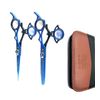 New Professional Barber Hairdressing Scissors Set Silver Edition Razor Kit 6.5"