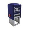 SuperStickers Blue Smiley Face Pre-Inked Stamper,Red,28mm