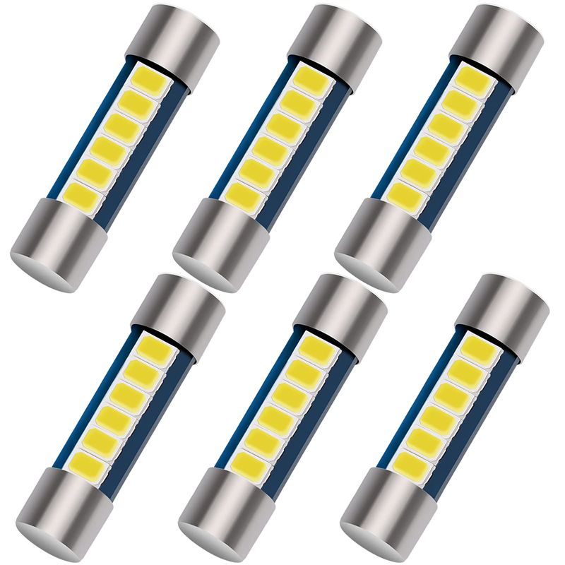 Anourney 28mm 29mm Festoon LED Car Bulb, 6614F 6612F LED Bulb, 1.15in ...