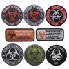 PHOENIX IKKI Zombie Outbreak Zombie Outbreak Response Team Biohazard Embroidered Tactical Patch Patch Applique Velcro Compatible red1