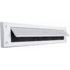 WHITE INTERNAL LETTERBOX SEAL WITH COVER