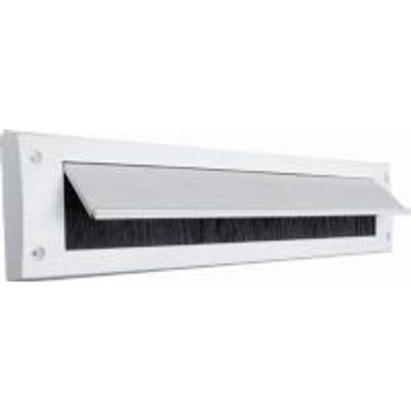 WHITE INTERNAL LETTERBOX SEAL WITH COVER