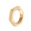 sourcing map G1/4 Lock Nut, Hex Brass Female Locknut for Plumbing 12pcs