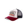 Cap Herren Bequem, Tracker Kappe Herren, Angenehm, Hypoallergen, Weiß Rot, Einheitsgröße