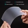 sourcing map 5 Pack Clear Plastic Sheet Transparency Panel 8x8x0.04'' Plastic Card Flexible Blanks PET Sheets for Picture Frame Replacement, Crafts