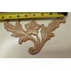 STAR FLOWER WOOD APPLIQUE IN REAL OAK  TWO PER PACKAGE.