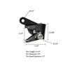 1 3/4" Self Locking Gravity Gate Door Latch Weld On Mill Finish Pin Included