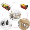 12 Pack Wire Storage Baskets Household Metal Wall-Mounted Containers Organizer B