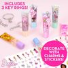 Creative Lip Gloss Making Set - 12 Strawberries & Keychains, Perfect Gift!