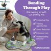 Paw Shaped Snuffle Mat 29"X29" for Small, Medium, Big Size Dogs, Cats; Interacti