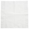 JAM PAPER Medium Lunch Napkins - 6 1/2 x 6 1/2 - White - 50/Pack