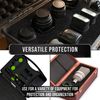 Precision Defined Tool Box Foam - Protective Inserts for Cases, Polyethylene Tool Foam for Cases, Cushion Insert for Toolboxes - Black/Green (45.7 x 30.4 x 5 cm, 3 pack)
