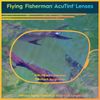 Flying Fisherman Waypoint Polarized Rectangular Sunglasses, Matte Black Frame/Blue Mirror Lens, Medium
