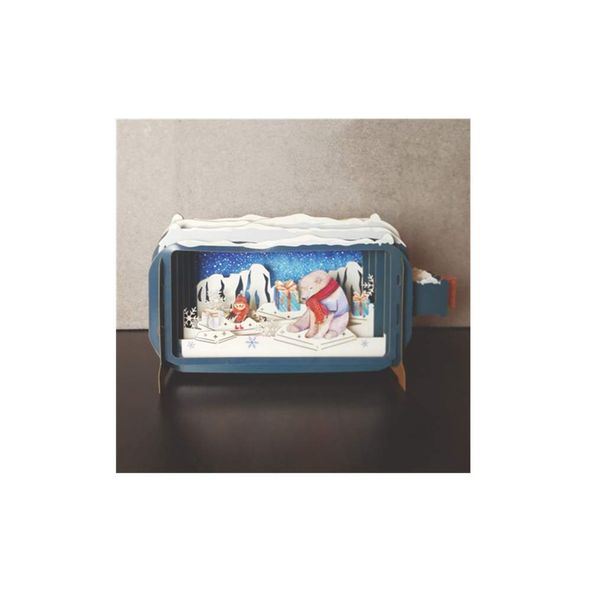 Christmas Message in a Bottle Card - POLAR BEAR
