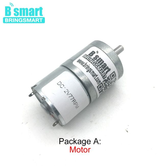 Small Motor DC 12/24V Gear Motor Diameter 37mm 5-1000rpm RC Smart