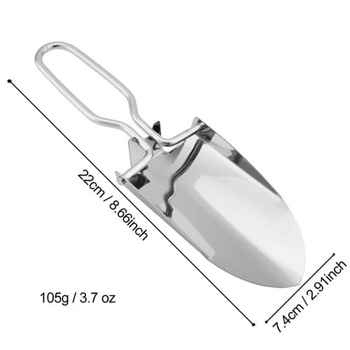 Lightweight Mini Shovels, Stainless Steel Foldable Garden Trowel, Handy Camping Shovel for Gardening and Potting Folding Tool