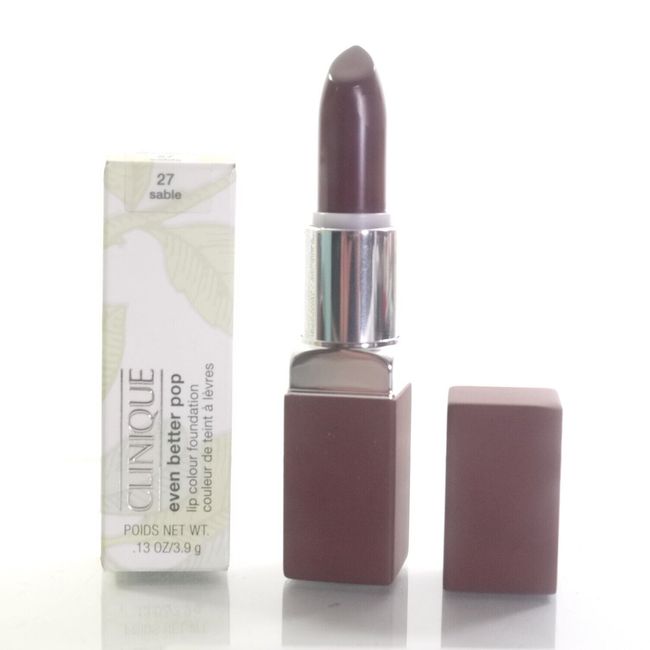 Clinique Even Better Pop Lip Colour Foundation Lipstick 27 Sable 0.13 fl oz BNIB