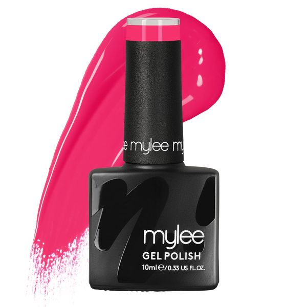 Mylee Gel Nail Polish 10ml [Dragon Fruit] UV/LED Soak-Off Nail Art Manicure Pedicure for Professional, Salon & Home Use [Neons Range] - Long Lasting & Easy to Apply