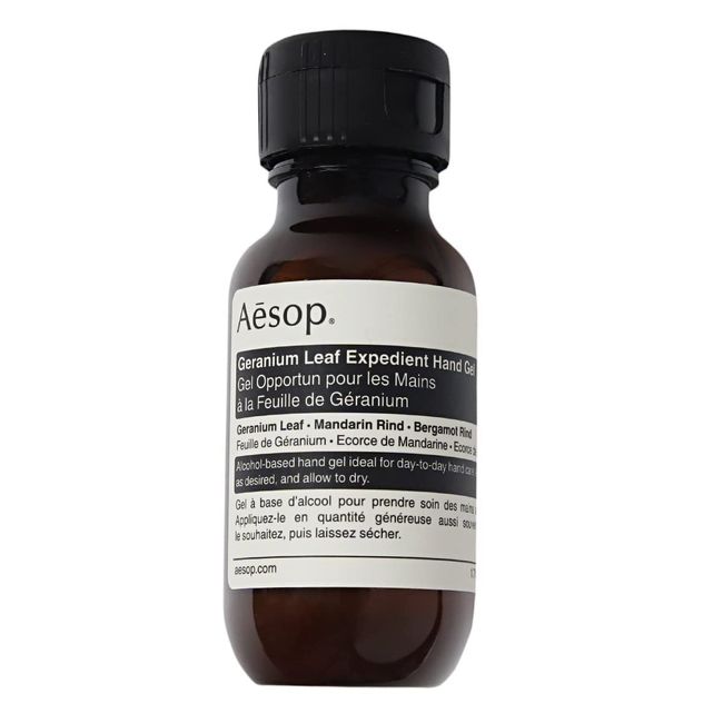 Aesop Gift Hand Gel, Geranium Expedient, 1.7 fl oz (50 ml), Mini Size, Travel, Travel, Destination, Disinfecting, Alcohol, Good Scent, Brand, Gift, Present 2022