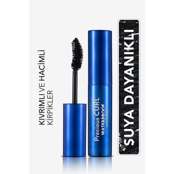 Hacim Ve Kıvrım Veren Waterproof Maskara (YOĞUN SİYAH) - Precious Curl Mascara - 003 - 8690604542376