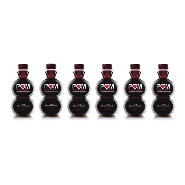 POM Wonderful, 100% Pomegranate Juice, 16 Fl Oz Bottle (Pack of 6)