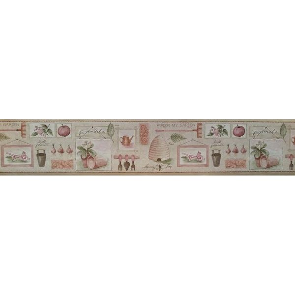 Kitchen Decoration Wallpaper Border by J Josephson Inc. Wallcovering