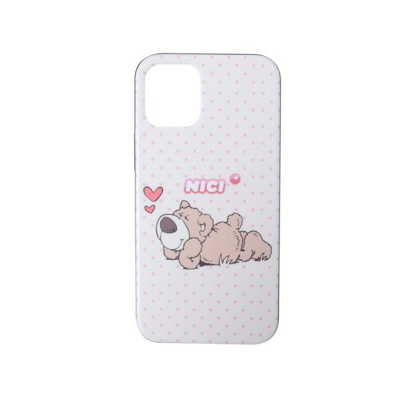 Niki Hybrid Back Case Brown Bear White iPhone 12 mini iP2054-NC02
