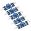 sourcing map Photosensitive Diode Sensor Light Detection Photodiode Module with Digital Output for Smart Car 5pcs