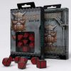 Q Workshop QWOSSCER06 Celtic Black & Red Dice - Set of 7