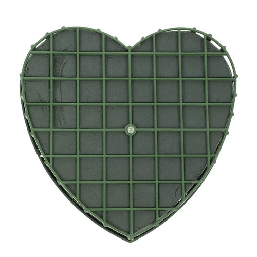 HEALLILY Wet Floral Foam Block Holders Floral Sponge Blocks Heart Shaped Wet Foam Blocks Floristry Supplies for Wedding Flowers Bouquet Decoration, 21 x 20 x 3cm