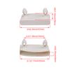 Yibuy 30Pcs Plastic Single End Caps Bed Slat Holders for Holding Bed Accessory White