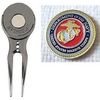 Marines Golf Ball Marker + Slick Clip Divot Tool