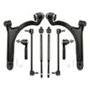 8pcs for 2004 - 2008 Chrysler Pacifica Front Lower Control Arms Tie Rod Sway Bar
