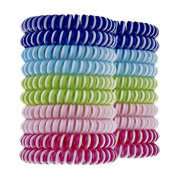 Waterproof Mosquito Repellent Bracelet, 20 Pack, Deet-Free Eva Wrist Bands, Effective Protection, Insect Mosquito Repeller Bands for Adults & Kids, Insect Repellent Protection, Resealable 20 Pack