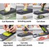 12 in 1 Vegetable Chopper Spiralizer Mandolin Slicer Grater with Container