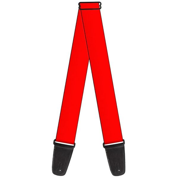 Buckle-Down Guitar Strap Red 2 Inches Wide