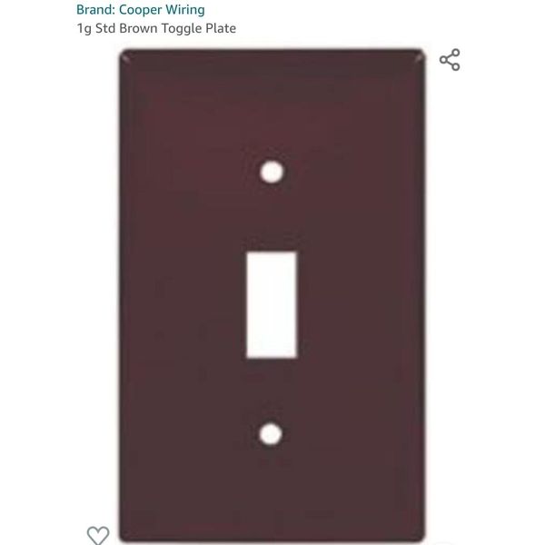 1g Std Brown Toggle Plate-3pk